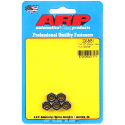 "1/4""-28 черна hex комплект гайки " (5бр )