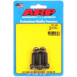 "1/4""-28 x 1.000 hex черни оксидни болтове " (5бр )