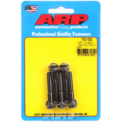 "1/4""-28 x 1.500 12pt черни оксидни болтове " (5бр )