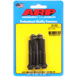 "1/4""-28 x 2.000 12pt черни оксидни болтове " (5бр )