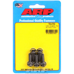 "1/4""-28 x .750 hex черни оксидни болтове " (5бр )