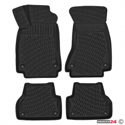 Гумени стелки RizLine съвместими с Audi A4 16-19