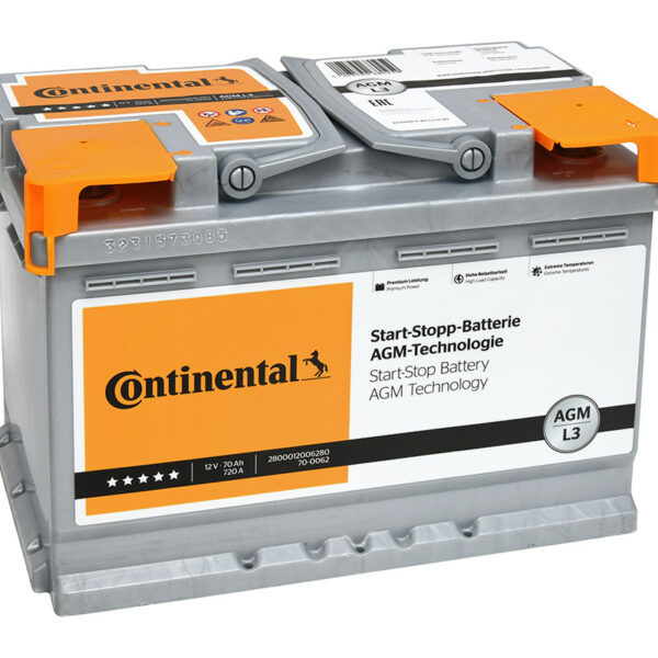 СТАРТОВ АКУМУЛАТОР СТАРТ-СТОП AGM CONTINENTAL 2800012006280