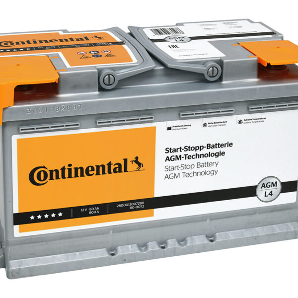СТАРТОВ АКУМУЛАТОР СТАРТ-СТОП AGM CONTINENTAL 2800012007280