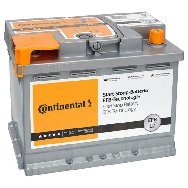 СТАРТОВ АКУМУЛАТОР СТАРТ-СТОП EFB L2 CONTINENTAL 2800012038280
