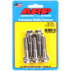 "3/8""-24 x 1.750 hex 7/16 SS болтове " (5бр )