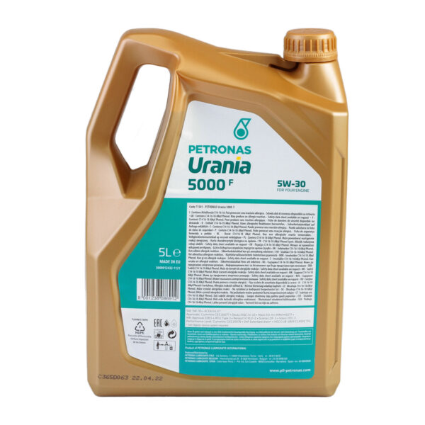 URANIA PETRONAS 5000 F 5W30 CF (URANIA FE) 5L