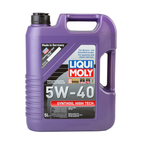 LIQUI MOLY SYNTHOIL HIGH TECH 5W40 (3701) (1307) (1856) 5L
