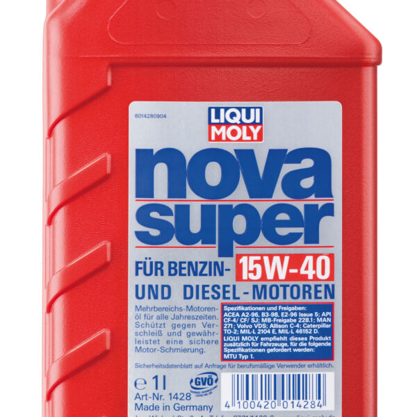 LIQUI MOLY NOVA SUPER 15W40 (1428) 1L