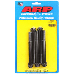 "7/16""-20 x 4.250 hex черни оксидни болтове " (5бр )