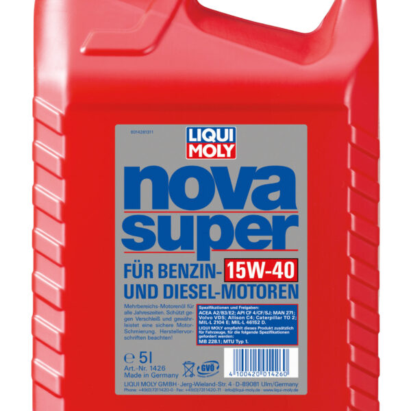 LIQUI MOLY NOVA SUPER 15W40 (1426) 5L