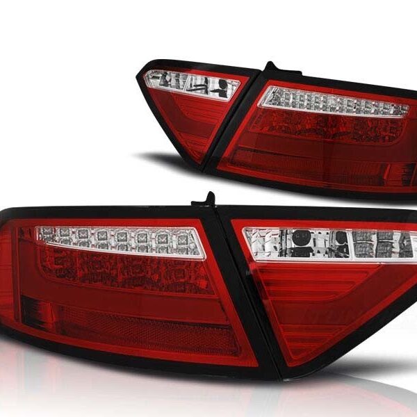 Комплект тунинг LED стопове за Audi A5 2007-06.2011 купе, версия без фабрични led стопове , ляв и десен