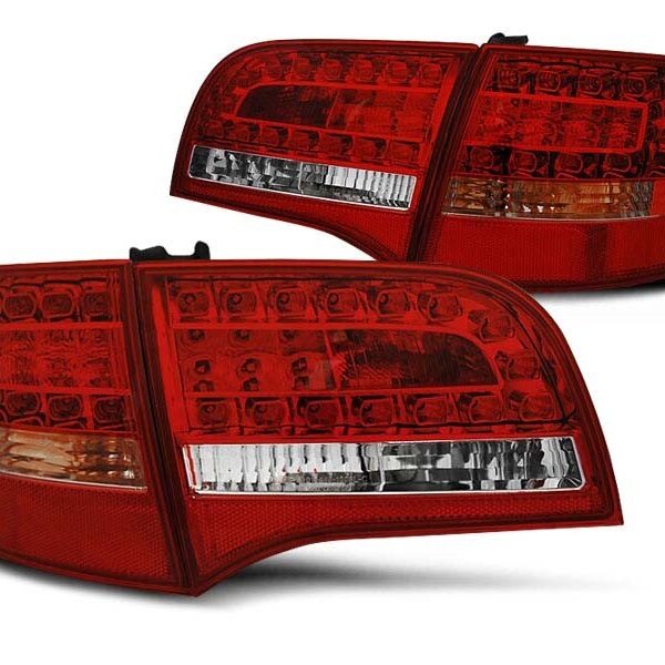 Комплект тунинг LED стопове за Audi A6 C6 2005-2008 комби, версия без фабрични led стопове , ляв и десен