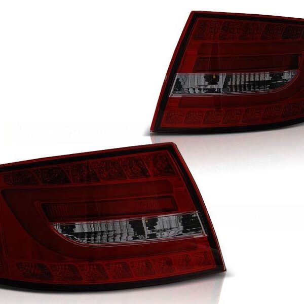 Комплект тунинг LED стопове за Audi A6 C6 04.2004-2008 седан, версия без фабрични led стопове (букса с 6 пина) , ляв и десен