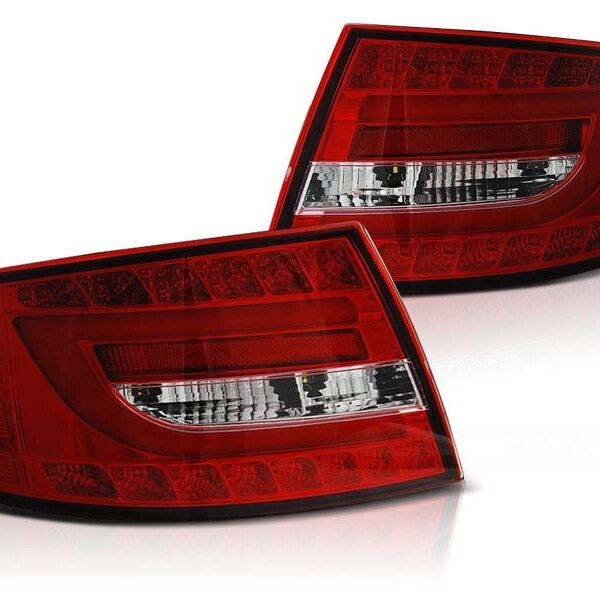 Комплект тунинг LED стопове за Audi A6 C6 04.2004-2008 седан, версия без фабрични led стопове (букса с 6 пина) , ляв и десен