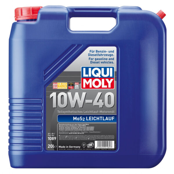 LIQUI MOLY MOS2 LEICHTLAUF 10W40 (1089) 20L