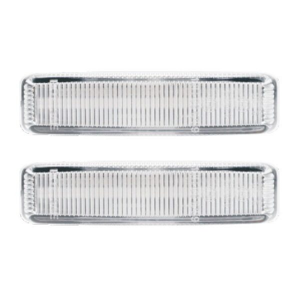 Комплект странични LED динамични мигачи за BMW серия 5 E39 седан, комби 1995-2004 EU, USA с бяла основа, ляв + десен