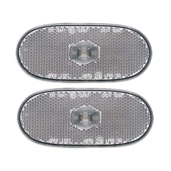 Комплект странични LED мигачи за Mercedes Sprinter W906 2006-2016, W907 след 2018 година с фабрични LED мигачи с бяла основа, ляв + десен