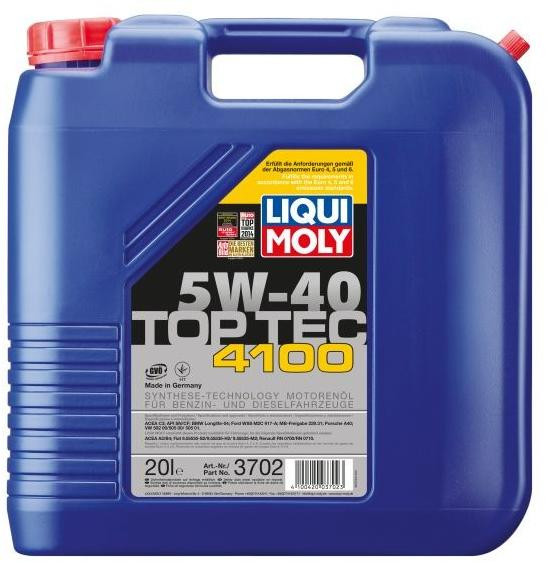 LIQUI MOLY TOP TEC 4100 5W40 (3702) 20L