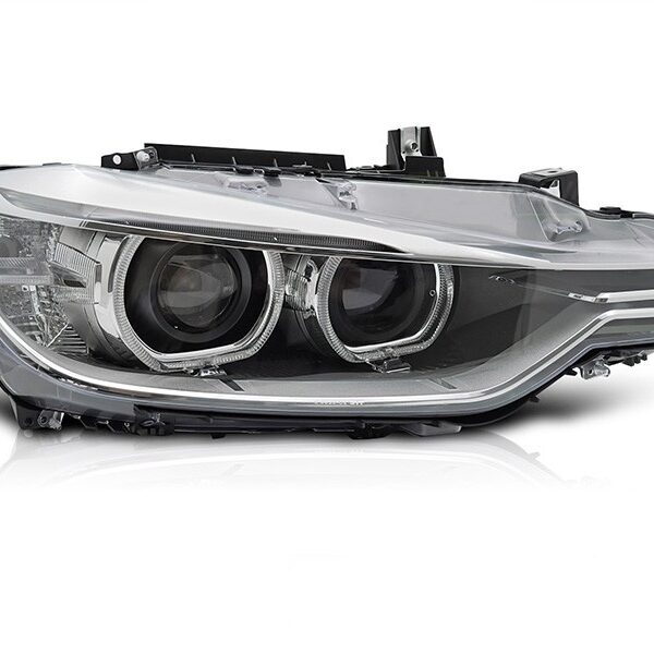 Десен ксенонов фар за BMW серия 3 F30 седан, F31 комби 2011-2015 с черна основа