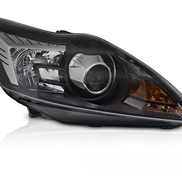 Десен ксенонов фар за Ford Focus 2008-2010 с черна основа