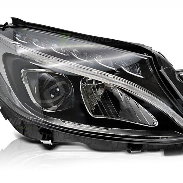 Десен LED фар за Mercedes C класа W205 седан, S205 комби 2014-2018 с черна основа
