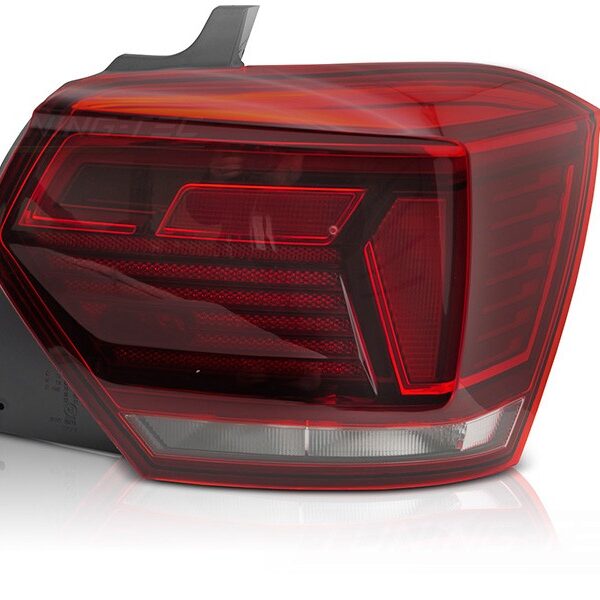 Десен LED стоп за Volkswagen Polo хечбек 2017-2021 с червена основа