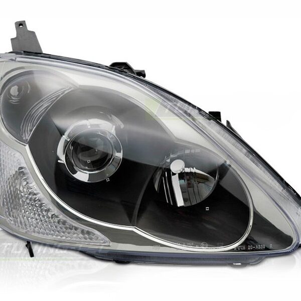 Десен рефлекторен фар за Honda Civic 2003-2006 хечбек с черна основа