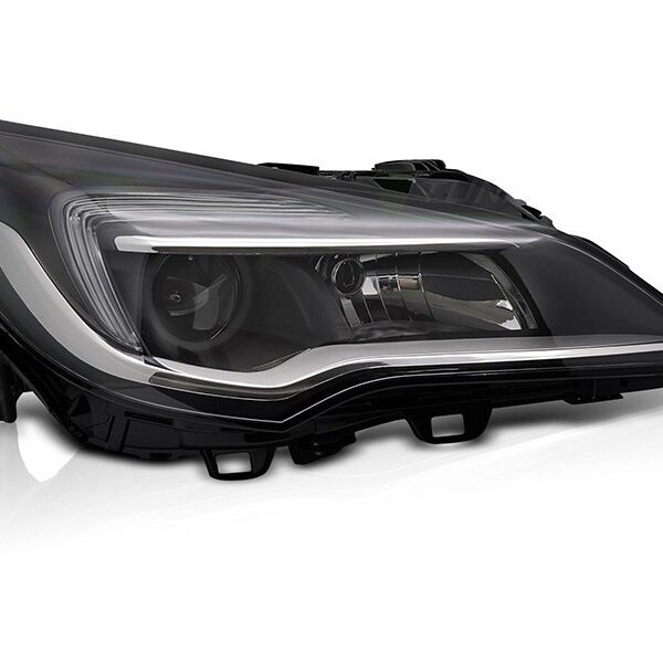 Десен фар за Opel Astra K хечбек, комби 2015-2019 с черна основа
