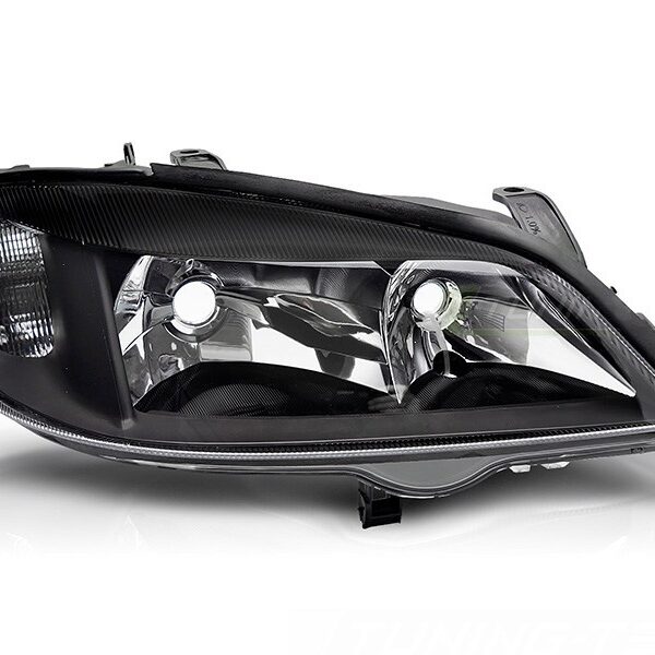 Десен рефлекторен фар за Opel Astra G 1997-2004 с черна основа
