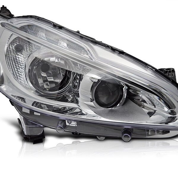 Десен фар за Peugeot 208 2012-2015 с хром основа