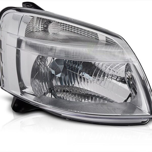 Десен рефлекторен фар за Citroen Berlingo, Peugeot Partner 2002-2010 с хром основа