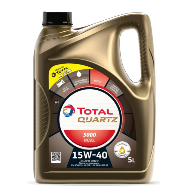 TOTAL QUARTZ 5000 15W40 5L