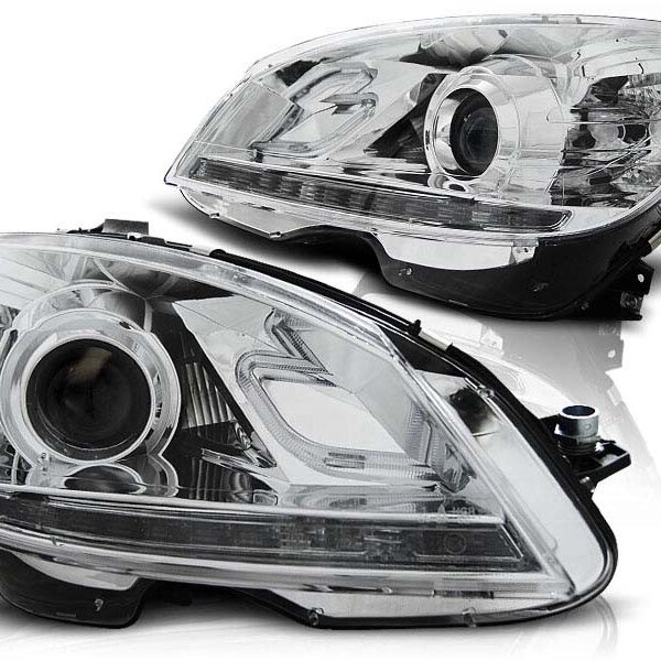 Комплект тунинг фарове за MERCEDES W204 C-KLASA 2007-2010 , ляв и десен