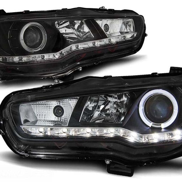 КОМПЛЕКТ ТУНИНГ ФАРОВЕ ЗА MITSUBISHI LANCER 8 СЛЕД 2008 ГОДИНА, ЛЯВ И ДЕСЕН
