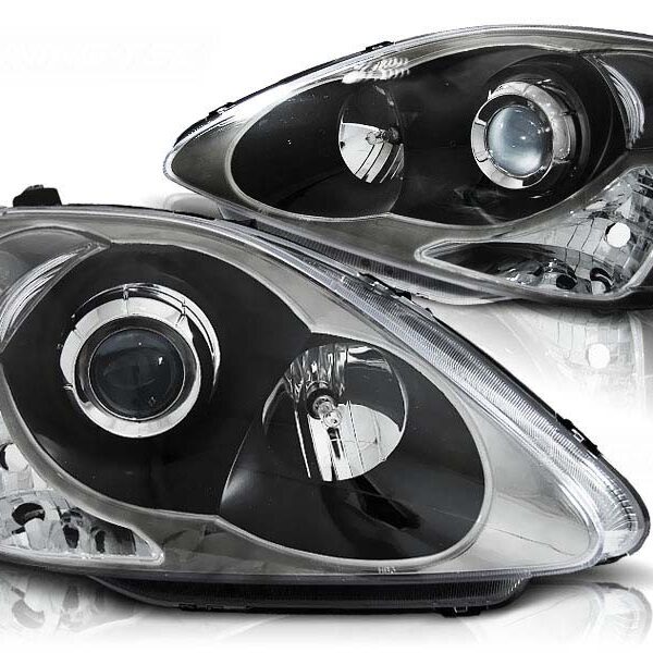 Комплект тунинг фарове за Honda Civic хечбек 2004-2006 с черна основа , ляв и десен