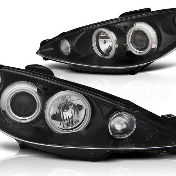 КОМПЛЕКТ ТУНИНГ ФАРОВЕ ЗА PEUGEOT 206 СЛЕД 2002 ГОДИНА, ЛЯВ И ДЕСЕН