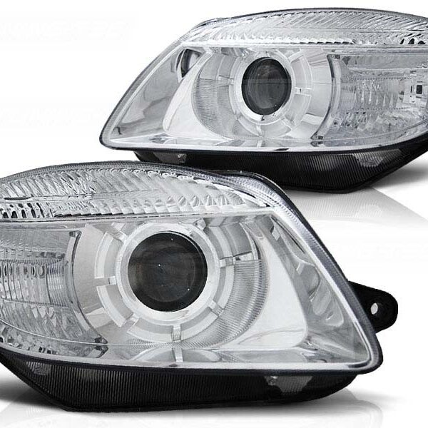 Комплект тунинг фарове за SKODA FABIA 2007-03.2010, ROOMSTER 2006-03.2010 , ляв и десен