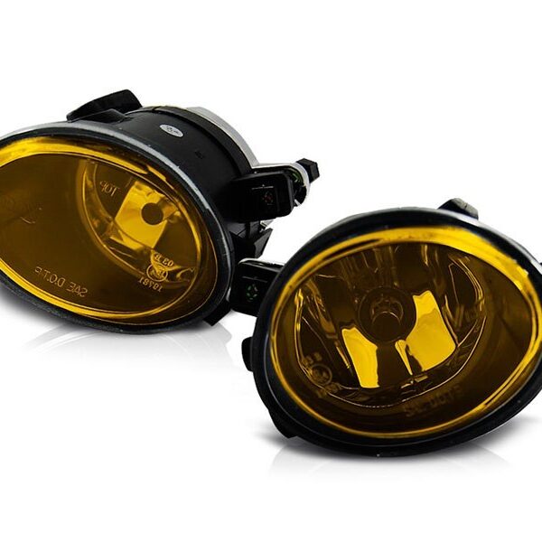 Комплект халогени тип M technik/M3/M5 за BMW серия 3 E46 1998-2005 седан/купе/комби/BMW серия 5 E39 1995-2003  седан/комби жълти, ляв + десен