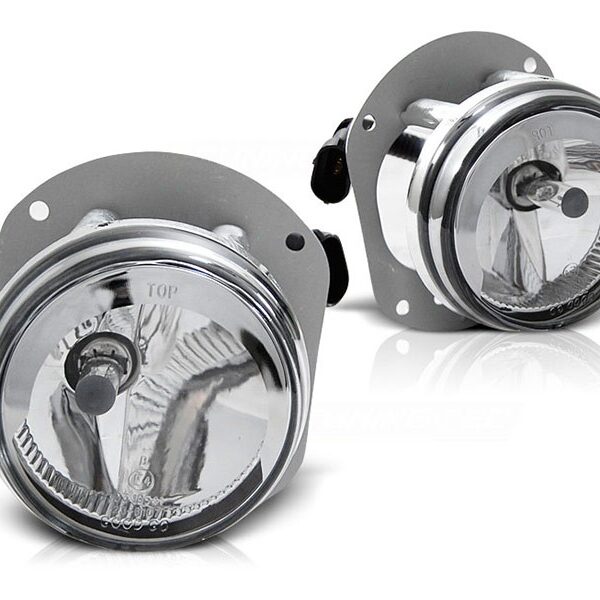 Комплект халогени тип AMG за Mercedes C класа W204 2007-2010/E класа W211 2006-2009 E63 хром, ляв + десен