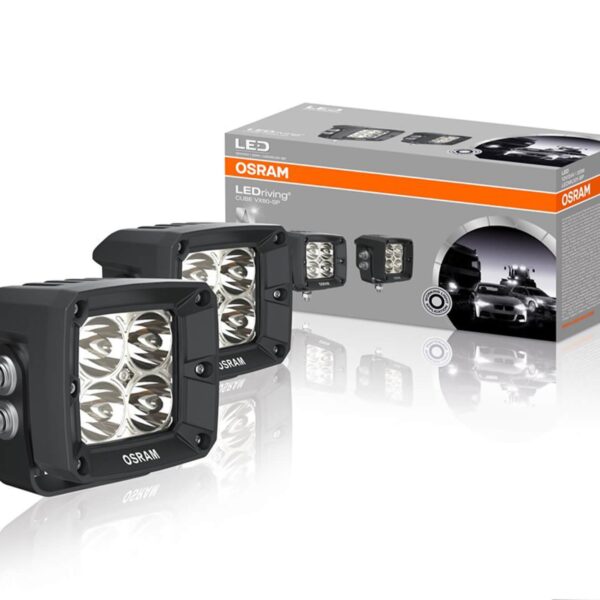 Комплект 2 броя квадратни LED барове Osram Cube VX80-SP 80x75x85mm, 6000K, 1300LM, 7.5W, 12/24V, IP67, E-mark E4