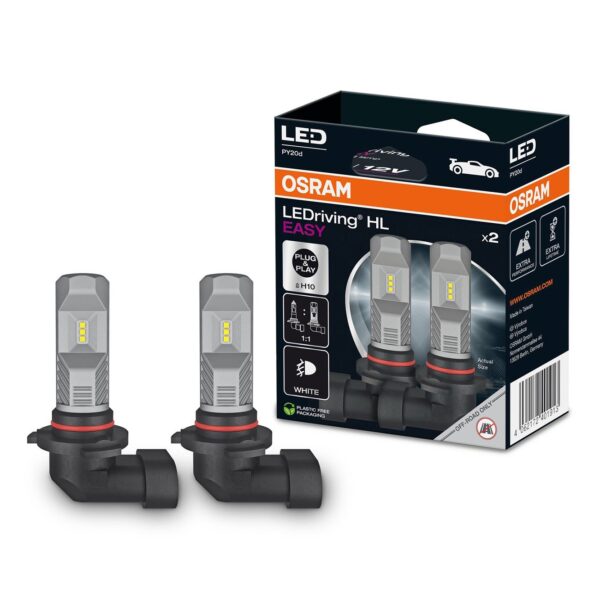 Комплект 2 броя LED крушки Osram Easy H10 12V, 8W, 6000K