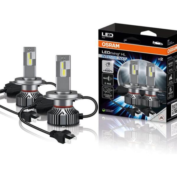 LED система Osram H4 Intense NXT +400% 12V, 40/42W, 2500/3500lm, 6000K, P43t