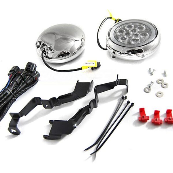 Комплект LED халогени за решетка на Mini Cooper всички версии хром, ляв + десен