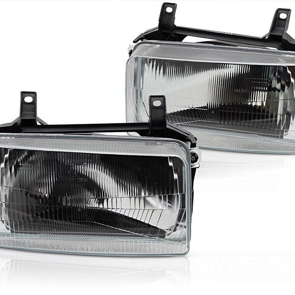 Комплект рефлекторни фарове за Volkswagen Transporter T4 1990-2003 с хром основа