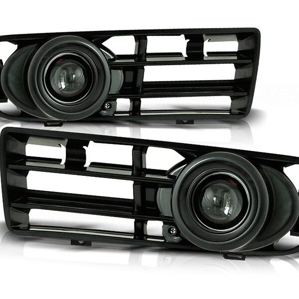 Комплект халогени с лупа за VW Golf IV 1997-2003 черни, ляв + десен