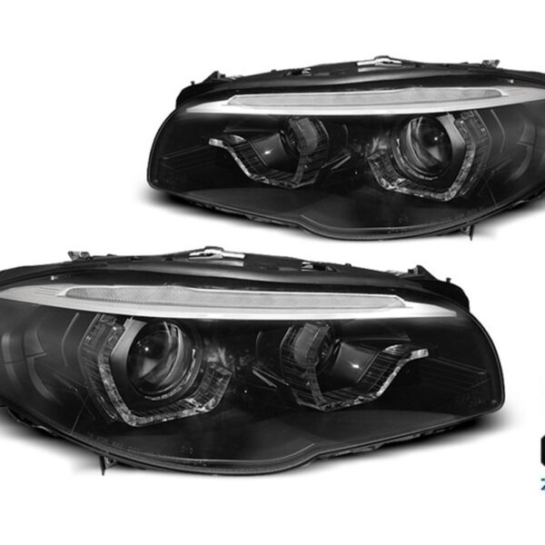 Комплект тунинг ксенонови фарове за BMW серия 5 F10, F11 2010-2013 с черна основа , ляв и десен за модели с AFS функция