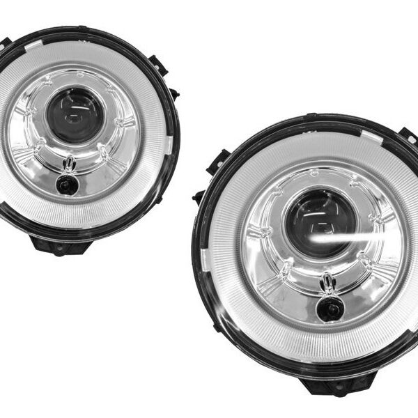 Комплект ксенонови фарове за Mercedes G класа W463 2005-2017 с хром основа, ляв и десен