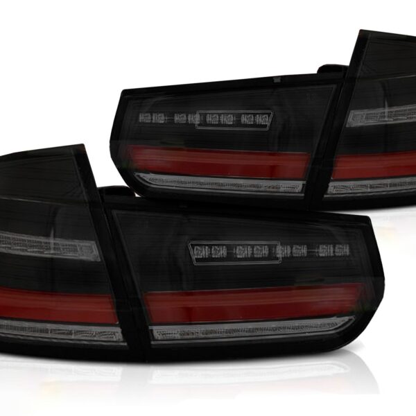 Комплект LED стопове за BMW серия 3 F30 седан 2011-2018, черно опушени, ляв и десен