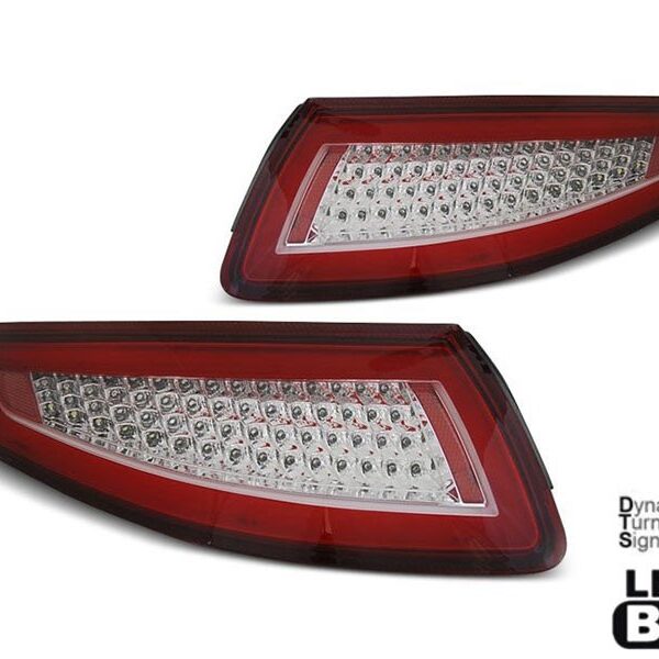 Комплект LED стопове за Porsche 911 997 2004-2009, червена и бяла основа, ляв и десен